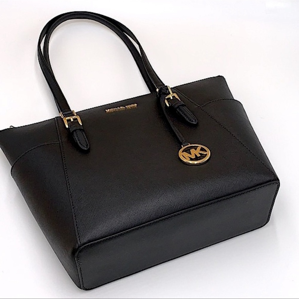 MICHAEL KORS Charlotte Large Leather Top-Zip Tote - Picture 2 of 16